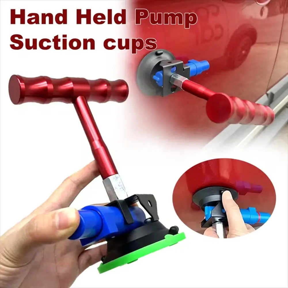 Car Dent Repair Tool Set, Manual Pump Vacuum Cup Kit, Rubber Puller, Handheld Pump for Auto Body Repair Parts, Car Dent Remover, Handheld Automotive Tool, Car Repair Tools, Auto Repair Supplies
