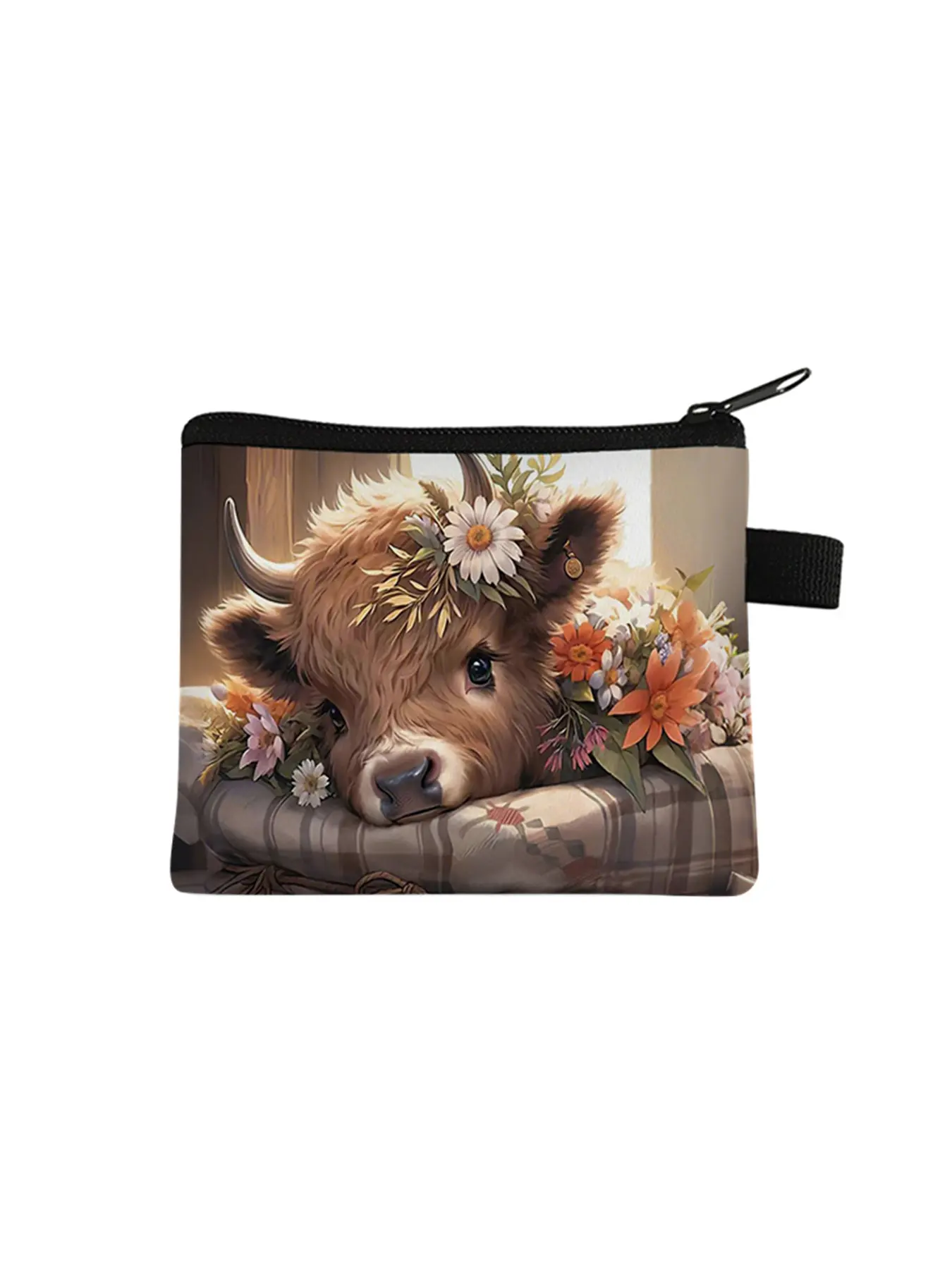 cow pattern all over print coin purse Stylish Wallet Western Wallets