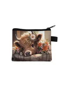 cow pattern all over print coin purse cow pattern all over print coin purse