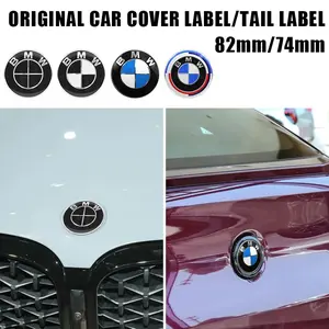 1/2Pcs ABS 82MM 74MM BMW Models Car Front Hood Bonnet Emblem Rear Trunk Badge logo For BMW E46 E90 E60 E87 E63 E30 E36 G01 G20 F01 F02 F12 F20 E83 E84 X1 X2 X3 X4 X5 X6 Auto Accessories Automobile Decals