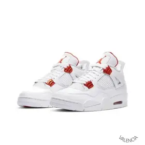 Orange metallic color fashionable retro trendy casual versatile sports mid-top basketball shoes