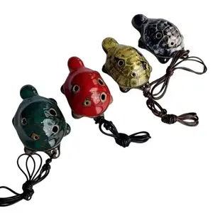 Small Turtle Ocarina kiln color 6 hole ceramic ocarina instrument