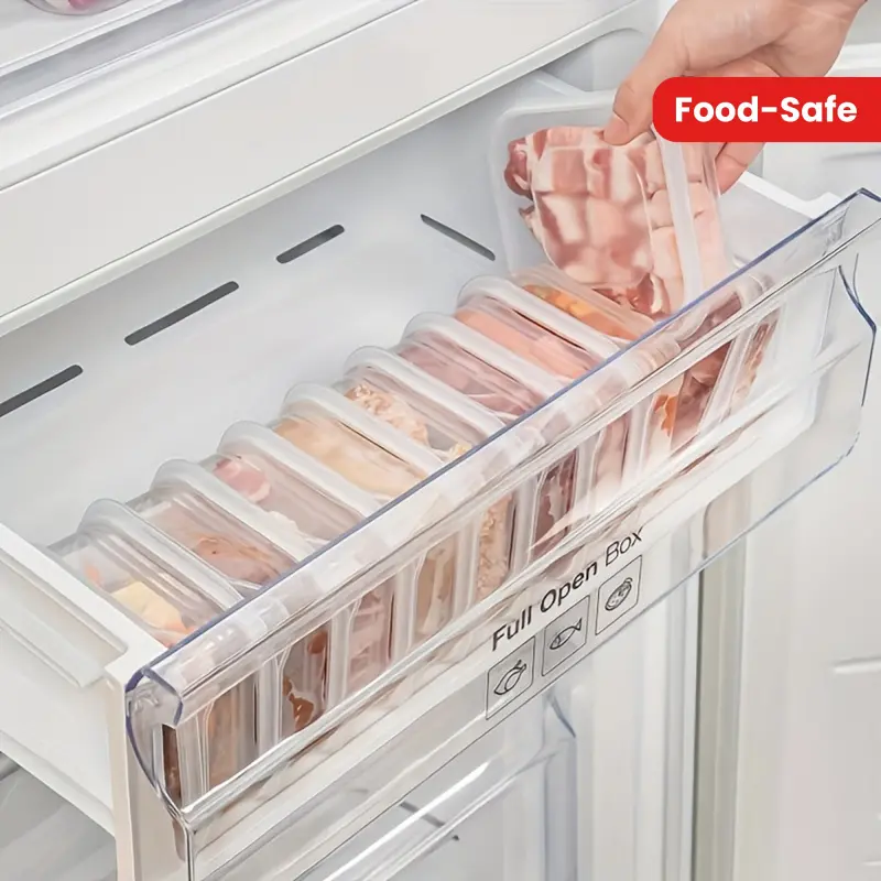 10 Pack Freezer Safe Food Storage Containers Reusable BPA Free Stackable Lunch Boxes with Lids for Meal Prep and Kitchen Organization, Reusable Snack Container