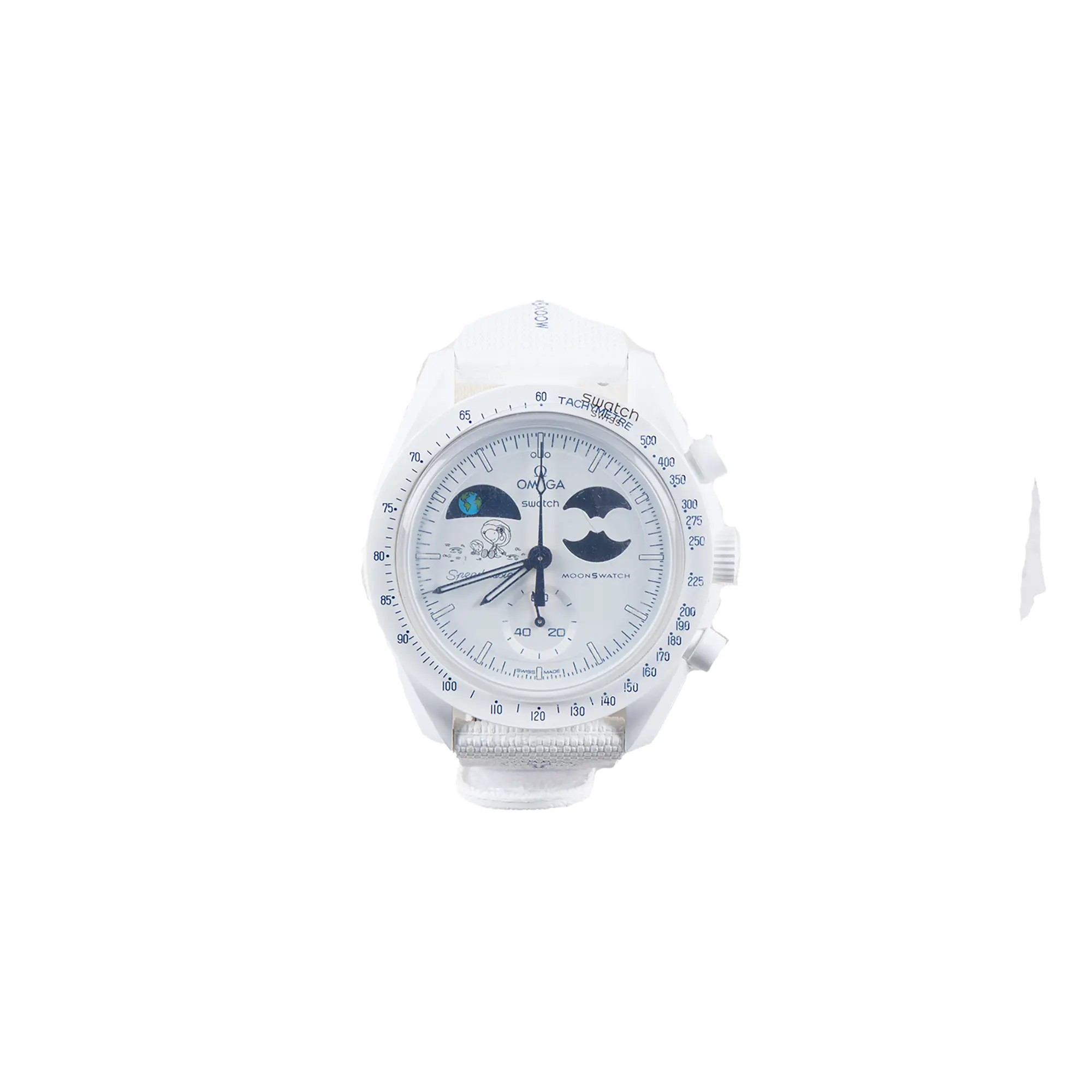 Swatch x Omega Bioceramic Moonswatch "Mission To Earthphase Moonshine Gold (Cold Moon)" SO33W701L