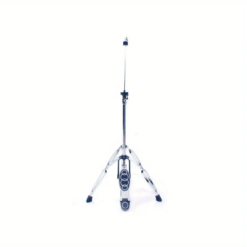 Professional Pedal Control Style Drum High Hat Cymbal Stand with Pedal Silver & Black