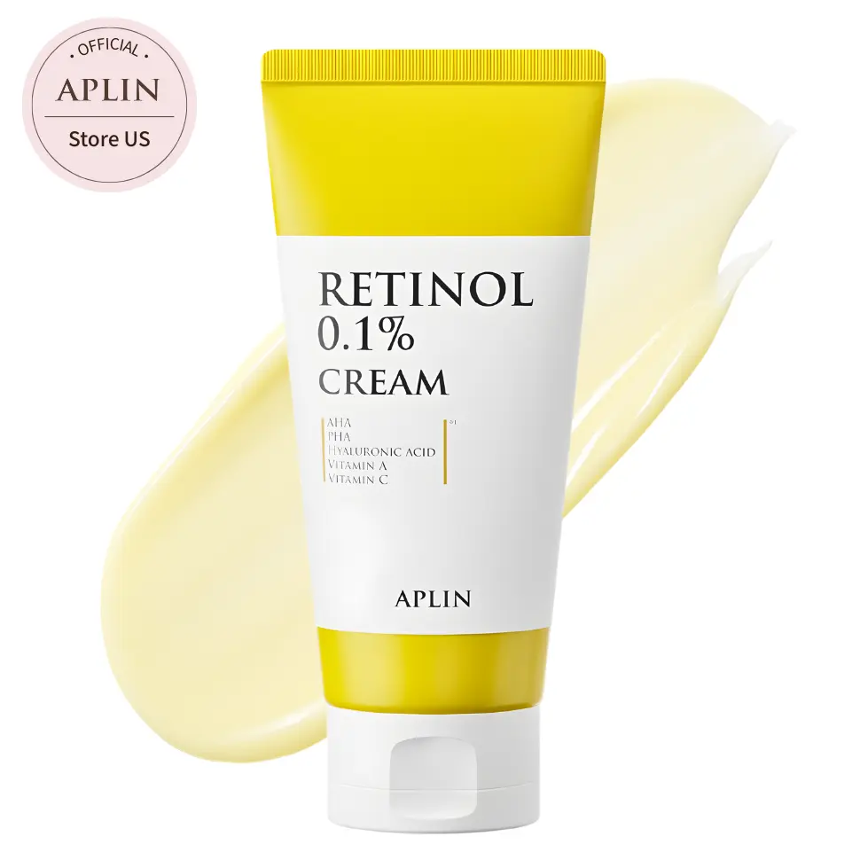 [APLIN Official] Retinol 0.1 Cream 150g | Gentle, Anti-Aging, Wrinkle Reduction, Fine Lines, Firmer Skin, Pore Minimizer,  AHA, PHA, Hyaluronic Acid, Vitamin C, Facial Moisturizer, Korean Skincare, Radiant