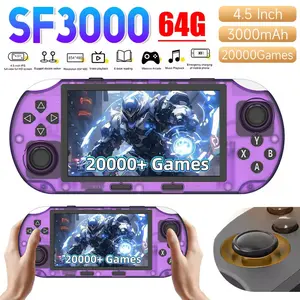 SF3000 HD Retro Handheld Game Console,20000+ Games,TV Output Retro Games Console, 14+ Emulators, 4.5-Inch IPS HD Screen, Dual Core Processor, HDMI Port, Phone Emergency Charging, Handheld Gaming Console