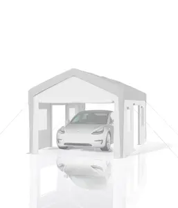 GARVEE 13'x20' Carport Replacement Canopy Cover - Waterproof, UV-resistant, and Wind-Resistant 220G PE Fabric - White (COVER ONLY, FRAME NOT INCLUDED)