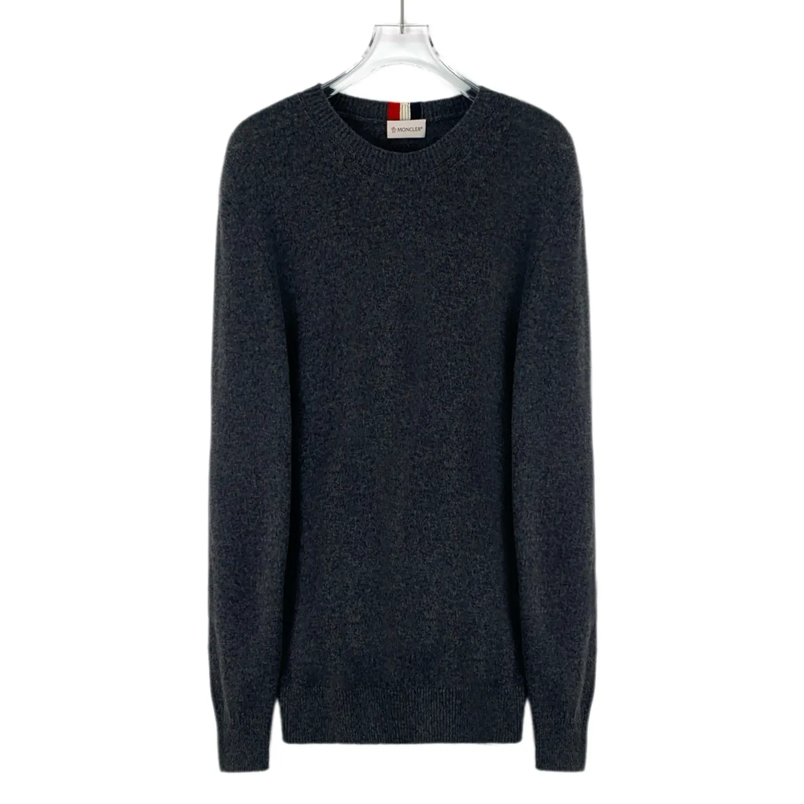 RDLT— Moncler Maglia Tricot Dark Grey Cashmere Knit Sweater Size L