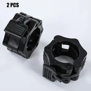 Barbell Clip, 1 Pair Quick Release Barbell Lock Buckle, Dumbbell Bar Clip, Exercise Machine Accessories for Fitness Training & Bodybuilding