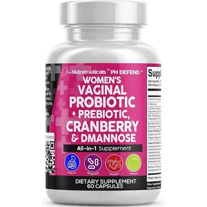 Clean Nutraceuticals Livestream Only | Probiotic + Prebiotics, Cranberry, Dmannose & More for Women's Healthy Balance & Urinary Tract Health Capsules - pH Defend