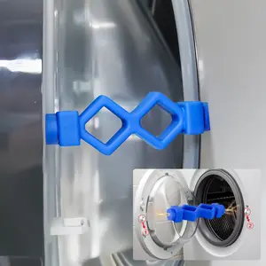 Front Load Washer Door Holder, Flexible Washing Machine Door Stopper Helps your Washer Dry Properly to Prevent Odors, Fits Most Washing Machines (Blue)