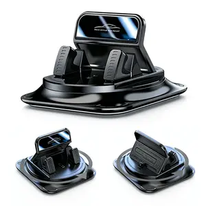 Car Phone Holder, 360 Degree Rotation, Dashboard Mount for Car Navigation, Horizontal & Vertical Screen Angle Adjustable, Suction Cup Fixed Non-slip Mobile Phone Holder, Universal Compatible with iPhone and Android