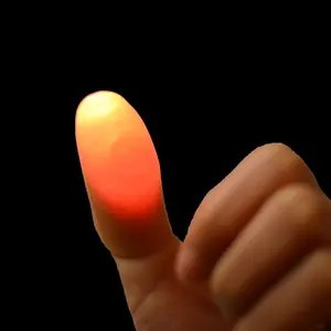 1pair Thumb Finger Light Glowing Finger Party Glowing Supplies Magic Trick Props Thumb Lights Kpop Concert Glowing Party Decor