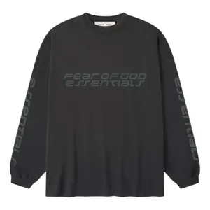 Fear of God Essentials 90s Long Sleeve T-shirt 'Vintage Black' 125HO254571F