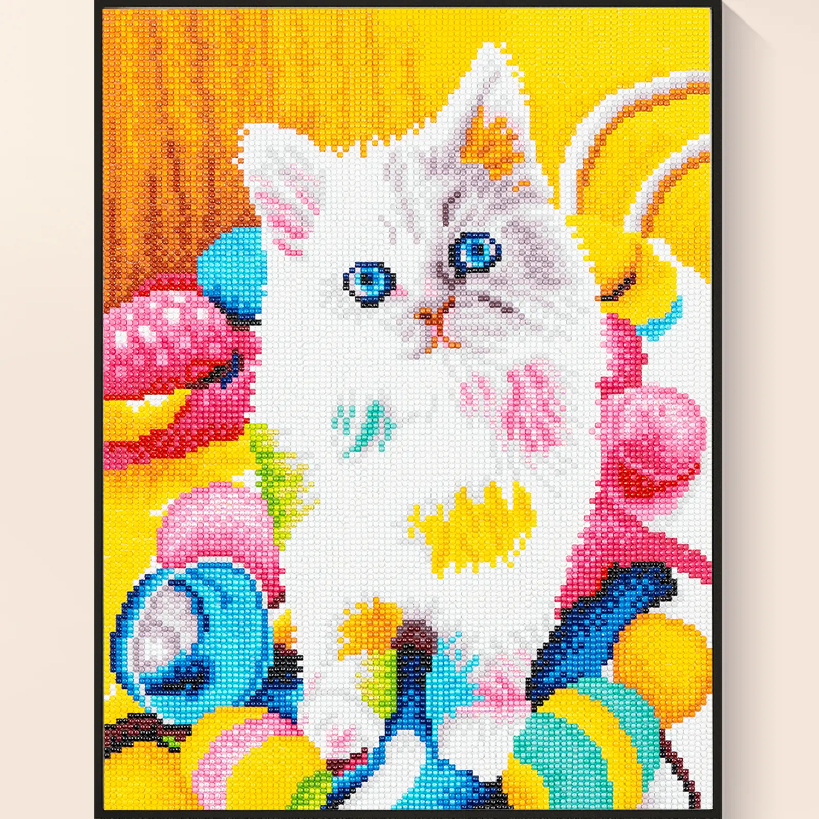 Playful Kitten & Toys Diamond Painting Kit, Cute Cat Art, DIY Sparkling Home Decor, Creative Wall Art, Perfect Gift for Cat Lovers, Relaxing Diamond Craft, Whimsical Home Decor, Playful Design diamond painting pen Skeleton Halloween Pumpkin Gnome vingli s