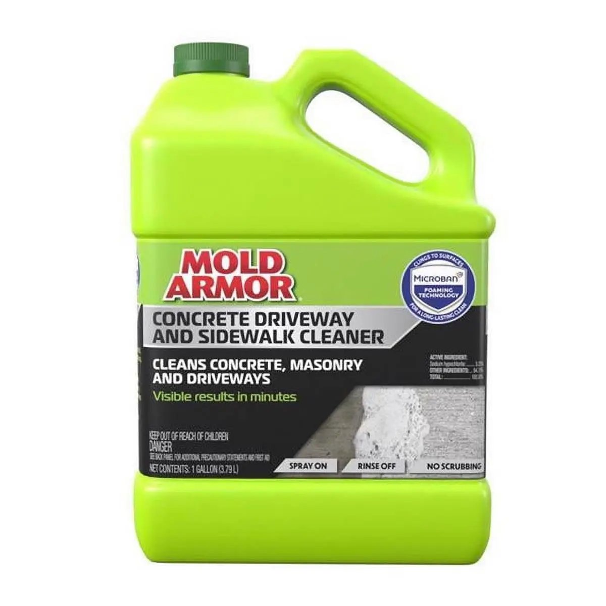 212 MAIN Concentrated Concrete Cleaner Liquid - 1 gal Container, Pack of 4, 37.5 lbs Cleaning Products, Household & Driveway Cleaners for Outdoors Use