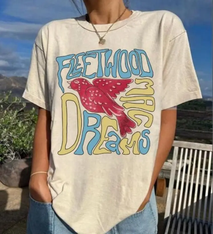 Youth & Adult Vintage Fleetwood Mac American Tour Band T-Shirt Merchandise, fleetwood mac shirt, Gift For Fan, Top Women Menswear