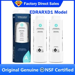 NSF Certified Brand Genuine EDRARXD1 Refrigerator Water Filter Compatible with Whirlpool EDRARXD1, Everydrop Filter A, EDRARXD1B