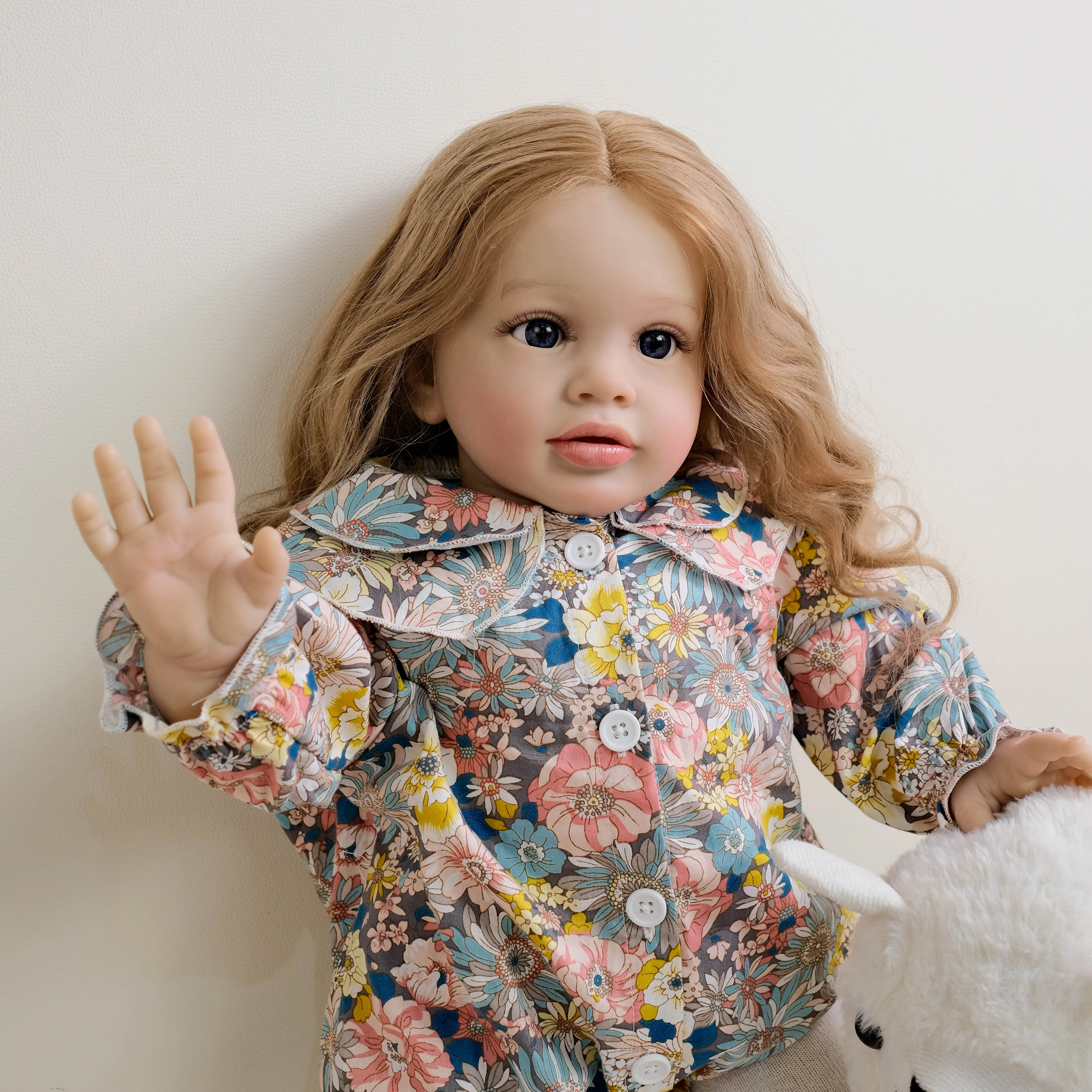 26-Inch Realistic Princess Reborn Toddler Girl Doll - Life-Size Soft Vinyl Collectibles, Poseable Arms Role Play Toy Set for Unisex Kids Age 3+
