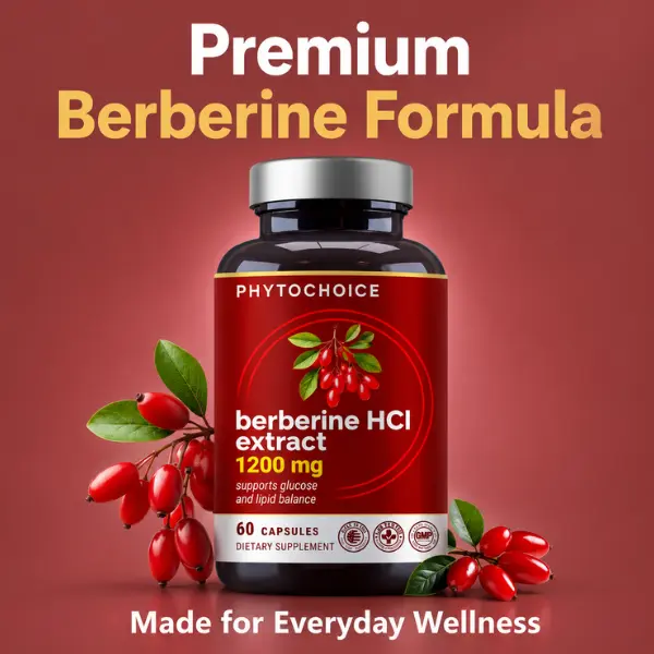 Pure Berberine | 1.2g Per Serving | 60 Vegan Capsules | Non-GMO | Made in USA | 2 per serving, 30 day supply