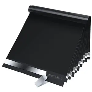 Poly Mailers 10x13 Inch 50 Pcs, Waterproof Shipping Bags for Clothing, Strong Adhesive Shipping Envelopes for Small Business Suppliers, Self Seal Mailers Poly Bags Mailing Envelopes Black