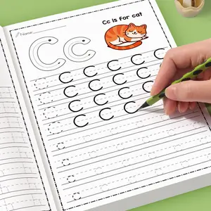 Letter Tracing Workbook, A-Z Practice, Fun Early Writing Book with Drawing Pages, Educational Activity for Kids, Preschool Alphabet Tool, Tracing Preschool Books, Visual Learning Tools, learning materials, school supplies, Paper Book