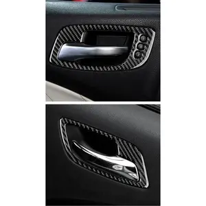 Dodge Charger 2015-2023 Carbon Fiber Interior Door Handle Trim Overlay