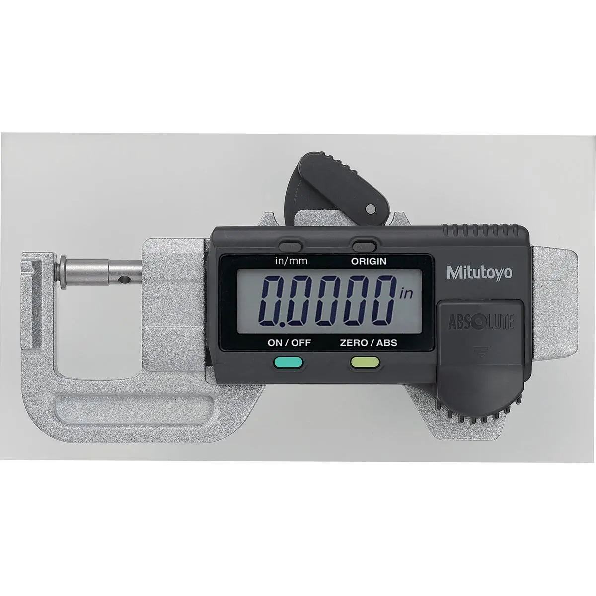 Mitutoyo Quick-Mini Digital Thickness Gage, 0.5 in. Hand Measuring Tool for Office & School Supplies
