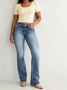 Micro stretch denim jeans - comfortable, soft, breathable, suitable for casual denim women's clothing
