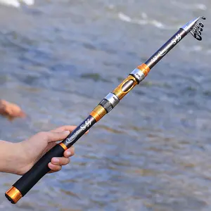 Sougayilang Telescopic Fishing Rod - 24 Ton Carbon Fiber,CNC Machined Reel Seat, Comfortable EVA Handle, Travel Fishing Rod for Bass Trout Fishing Telescoping Pole