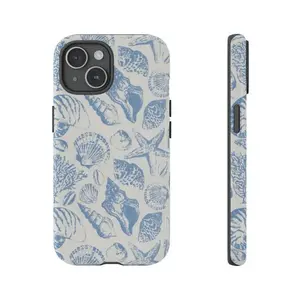 Summer Coastal Seashell, Cute Ocean Inspired Aesthetic Premium Film 2 in 1 Phone Case - Durable, Shock Absorbing and Stylish Protection -suitable for IPhone 17,16, 15, 14, 13, 12, 11, Plus, Pro, Pro Max, Perfect Birthday Gift for Friends.