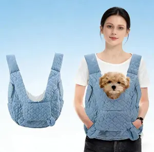 Adjustable front-facing pet travel backpack with removable bottom safety device, suitable for cats, dogs, and rabbits. Ideal for travel, camping, and hiking.