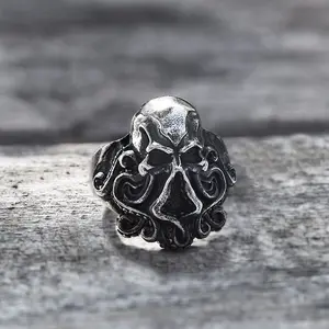 GTHIC Octopus Kraken Marine Animal Ring for Men Durability Father's Day Gift Stainless Steel