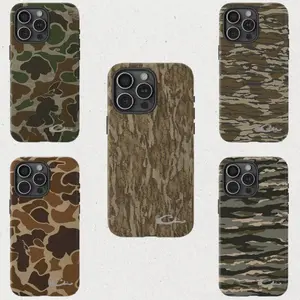 Waterfowl Camouflage, iPhone 17 Series Camouflage Tough Case, Hunting Theme iPhone Case, Dual Layer Protection, For iPhone 17-11 and X series, For Men Suitable for iPhone 17 ProMax many background Compatible with Samsung Galaxy S25