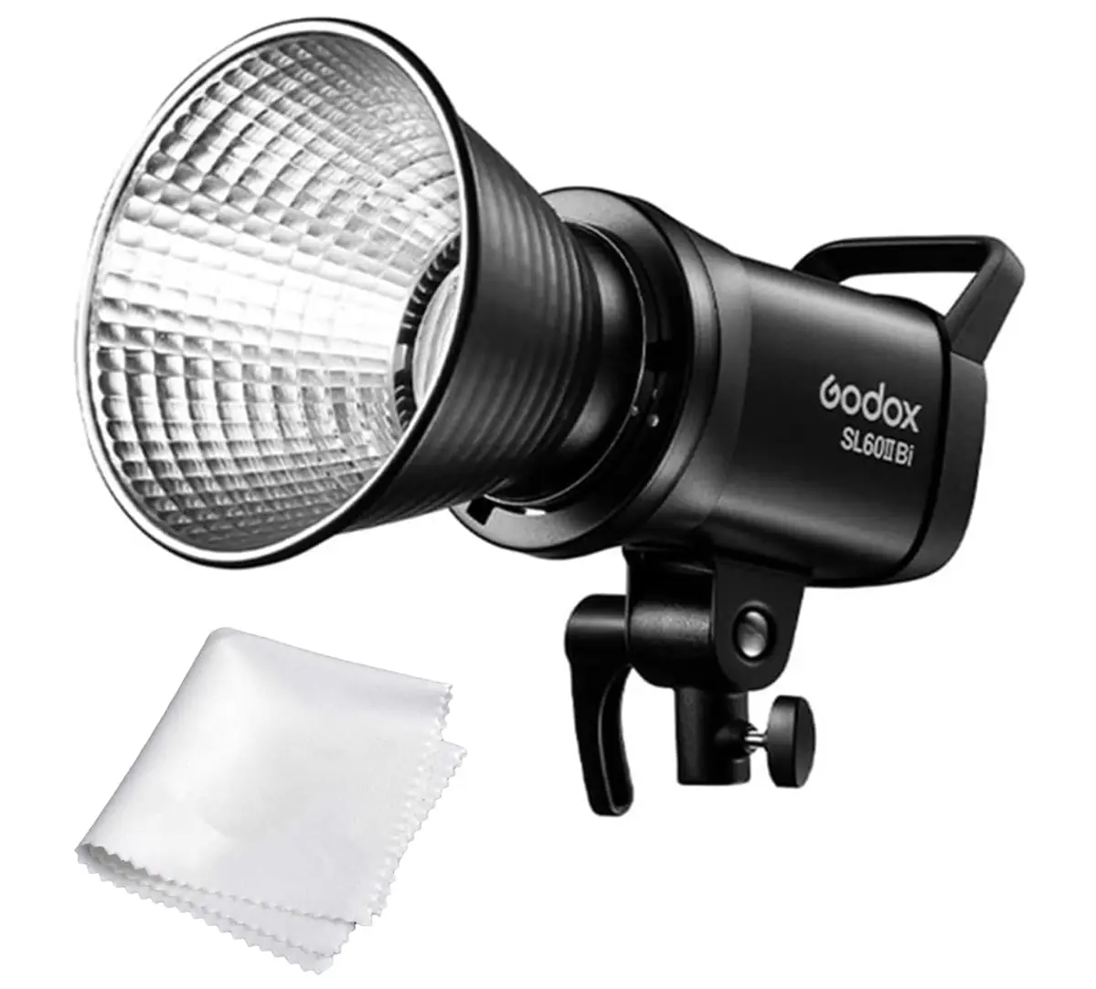 Godox SL60IIBi 75W Bowens Mount Led Video Light,11 FX Effects CRI≥96 TLCI≥97 2800K-6500K,16 Groups 32 Channels,2.4GHz Wireless/Bluetooth/Light Body Control,0%-100% Brightness Adjustment Photography Lighting Kit