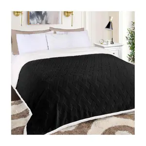 Superior Reversible Jacquard Fleece Blanket-  T win