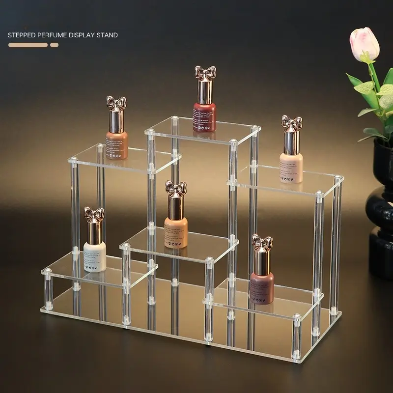 Acrylic transparent display rack multi-layer shelf display rack Display Risers Stand Acrylic display stands
