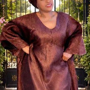 Regal Adunni  Brocade Bubu Inbuilt Belt Auto Pleated Scarf for Stylish Outfits