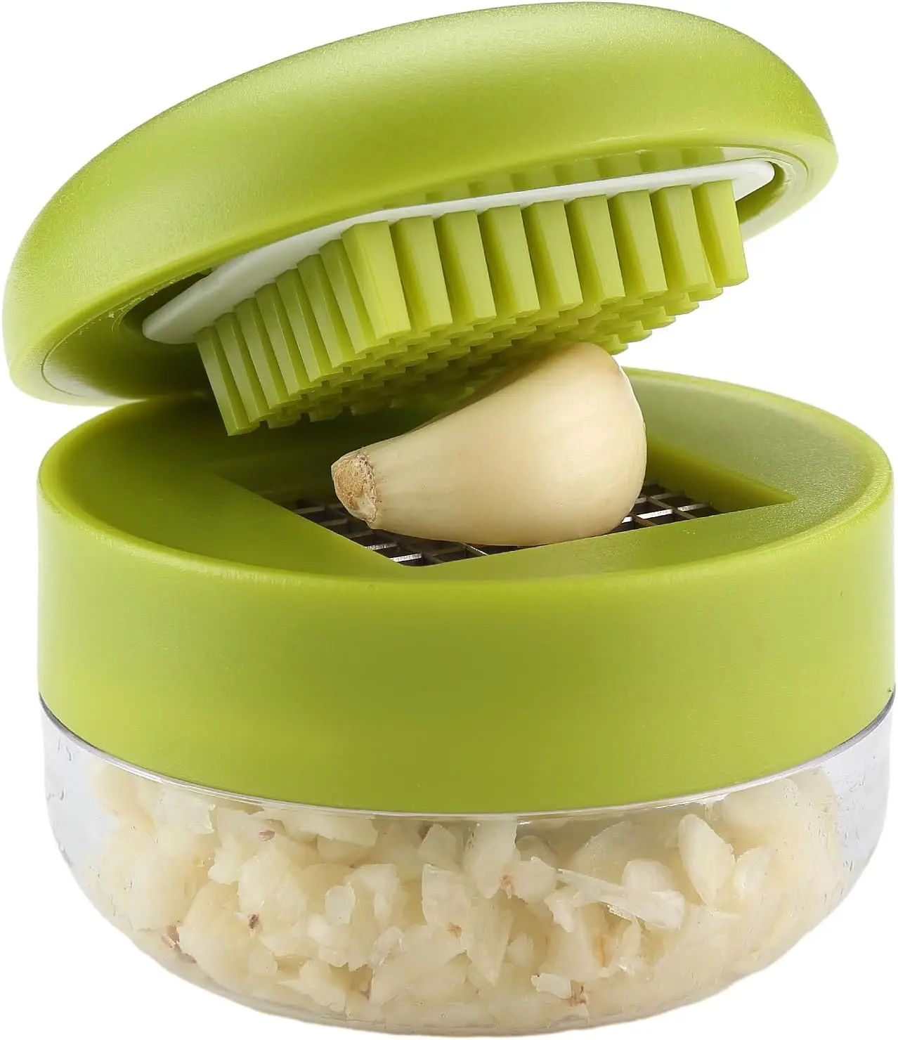 1pc Multifunctional Stainless Steel Garlic Press - Easy Manual Garlic Mincer, Slicer, Dicer, and Grater for Kitchen Tools, Kitchen Gadget, Kitchen Utensils, Cooking Tool