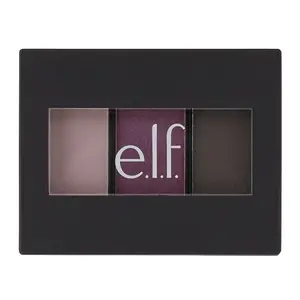 e.l.f. Sculpting Silk Eyeshadow Palette, Berry Please 3-Color Compact Cosmetic with Textured Powder, Flexible Shades, Polished Finish for Defining Eye Makeup Enhancement