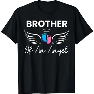 Unisex Brother of an Angel Pregnancy Infant Loss Baby Stillbirth T-Shirt