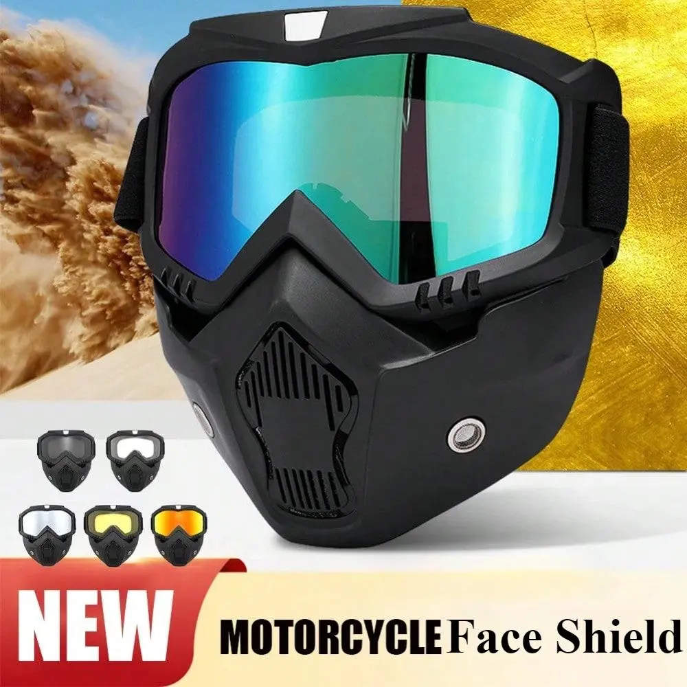 Tactical Full-face Mask, Anti-fog High-definition Lenses Ski Mask, Comfortable Sponge Padding Motorcycle Face Shield, Protective Gear, Goggles, Dirtbike Gear, Motobike Riders Gear