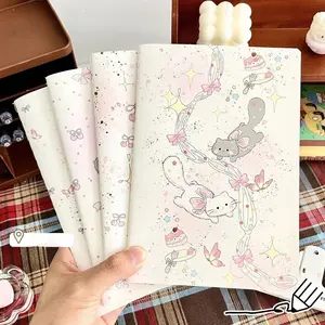 The New Bow Cat A5 Car Line Book Ins Wind High-value Girl Heart Special Thickened Notebook