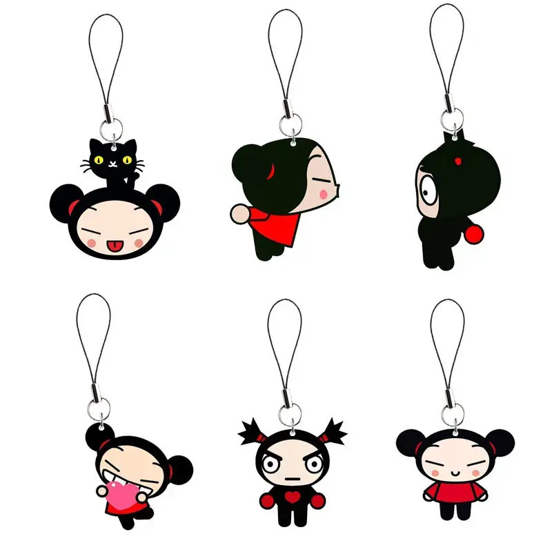 Pucca keychain, Pucca charm, funny pendant, pendant keychain, gift