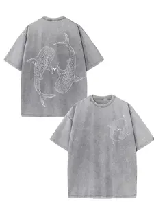 Whale Shark Love Washed Cotton Tee summerwins