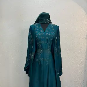 Dubai Butterfly Style Abaya -  with Intricate Embroidery and Long Sleeves