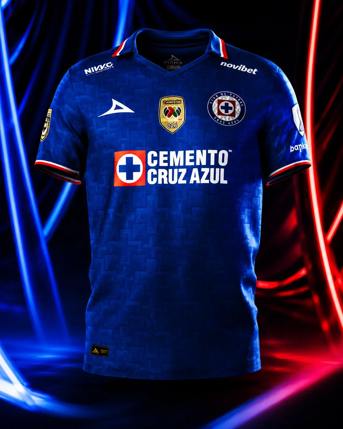 Personalize Cruz Azul 2026 27 Home Jersey Polo Collar Size S-5XL