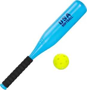 Jumbo Kids Plastic Baseball Bat with Large Barrel, Lightweight Fat Bat for Toddlers Backyard Play