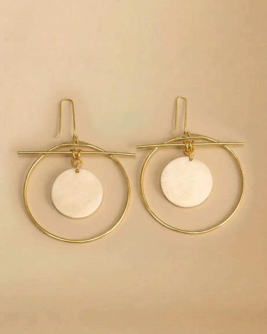Mariamu Brass Earrings